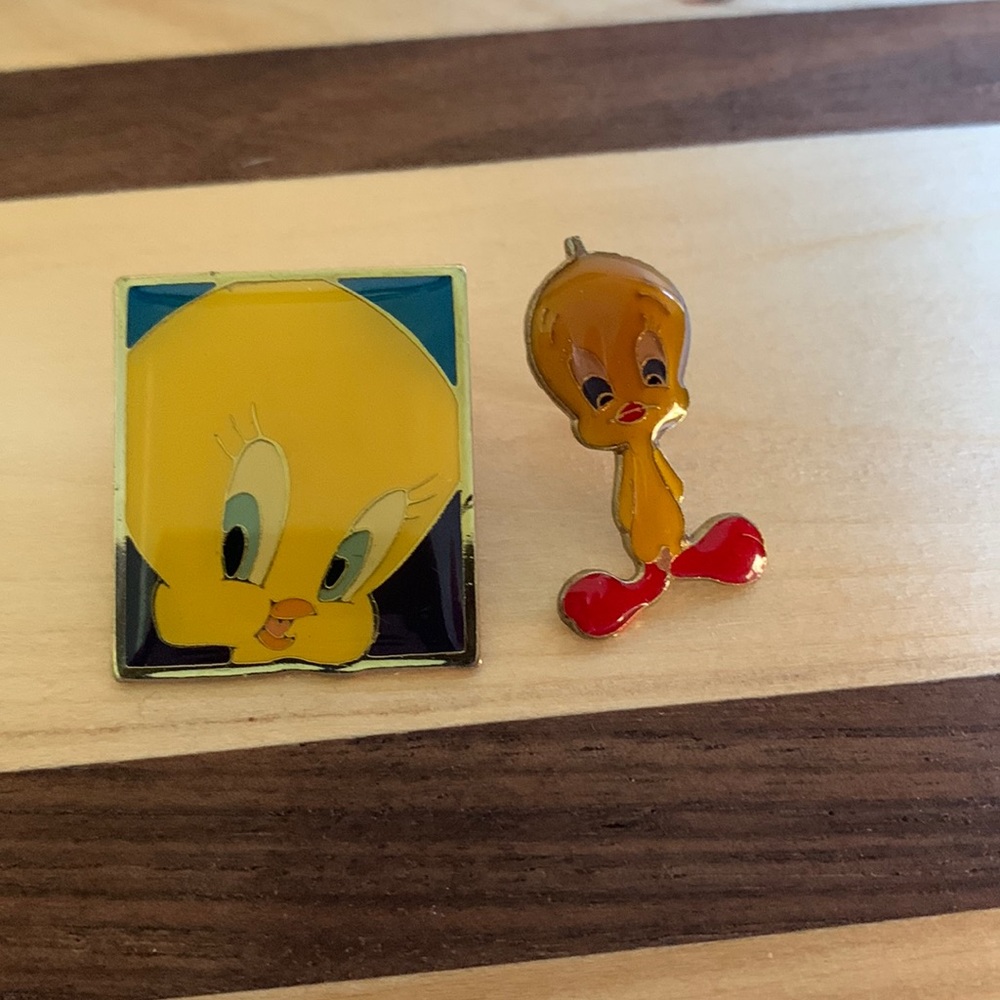 Two Vintage 90’s Tweety Bird Pins
